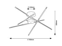 HENLI LED 30W IP20 černá 3000K 1300lm RABALUX 71056