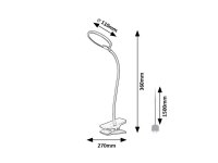 MARCIN LED 7W IP20 černá 3000K 350lm RABALUX 74199