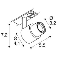 PURI 2.0 Basic, 1~ spot, GU10, 1x max. 6W, bílá SLV 1008357