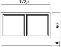 XDOMINO FRAME for 2 LED module for DM01