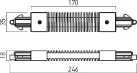 MINITRACK 1c FLEXIBLE CONNECTION ELEMENT