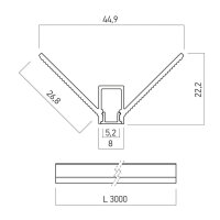 PRF016 SET NANOPROFILE 3m for TRIM. CORN