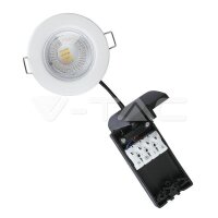 5W LED Fire Rated Downlight White Dimmable 6400K V-TAC SKU8181