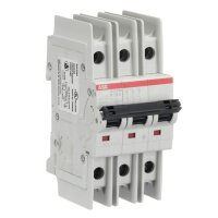 ABB SU203M-K1,6 jistič char. K 10kA 1,6A 3P  dle UL489 a CSA 22.2 No. 5