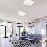 SEMPRE SQ 63 senzor stropní mléčný akryl 230V LED 76W 3000K RENDL R12443