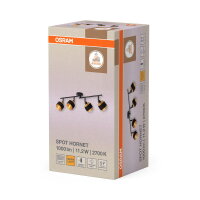 Decor Spot Hornet 4X2.8W 827 E14 Black OSRAM 4058075847804