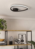Stropní svítidlo MOSCHELLA LED-CCT 9,7W IP20 černá EGLO 902148