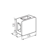 Fasádní LED svítidlo REFAZI EL 6W-F-GR KANLUX 39181