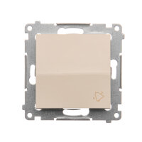 Ovládač zapínací ZVONEK, řazení 1/0, 10AX, 250V~ krémová KONTAKT SIMON DD1.01/41