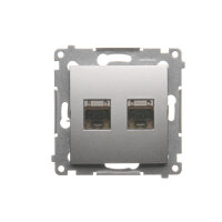 D62E.01/43 Dvojitá počítačová zásuvka RJ