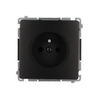 Zásuvka s uzemněním (přístroj) černá matná 16A :3015 KONTAKT SIMON BMGZ1.01/49
