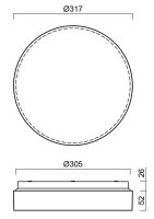 Přisazené svítidlo IRIDA 3 13W IP65 4K HF NZ3h PC bílá OSMONT IRI71615