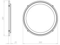 Přední kryt, HaloX 250, průměr 240 mm, do betonu KAISER 1283-65