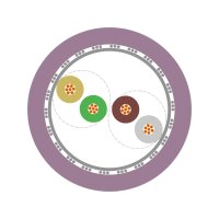 Sběrnicový kabel UNITRONIC BUS CAN 2X2X0,5 LAPP 2170267