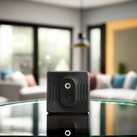 Senzor teploty a vlhkosti SHELLY BLU H&T ZB BLACK bateriový, BT, Zigbee, černá