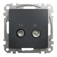 Sedna D/E TV R zásuvka průběžná 10dB, Antracit SCHNEIDER SDD114478R