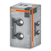 LED SPOT SPHERAL BLACK 2XGU10 OSRAM 4099854588426