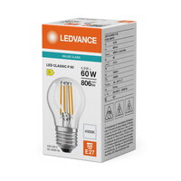Světelný zdroj LED CLASSIC P V 5.9W 840 Clear E27 LEDVANCE 4099854785467