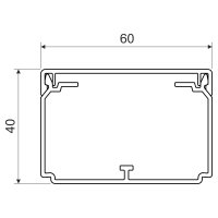 Lišta hranatá bezhalogenová LH 60x40HF, bílá, 2 m, karton KOPOS LH 60X40HF_HD