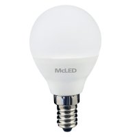 LED žárovka kapka 5,5W, E14, 4000K, CRI 80, 180°, 490lm, PF 0,51, 47mA
