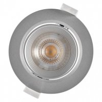 LED bodové kruhové svítidlo spotlight 7W 500LM WW stříbrné ZD3630 teplá bílá