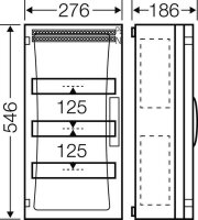 Jističová skříň ENYSTAR 36 modulových jednotek HENSEL FP 1318