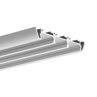LED hliníkový profil KLUŚ TRIADA stříbrná 1m /B4476_1m/ ALUMIA A04476A_1