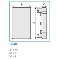 LAN 120x40 W 02246 LAN 120X40 W TERMINALE IBOCO B02246