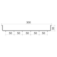 Drátěný žlab 35x300 zinkochromát KOPOS DZ 35X300_BZNCR