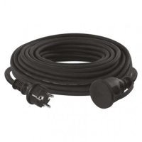 Venkovní prodlužovací kabel 20 m/1 zásuvka/černý/guma-neopren/230 V/1,5 mm2