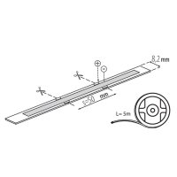 LED pásek LCOB 10W/M 24 IP65-WW COB KANLUX 33352