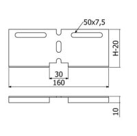 Spojka tvarovací žlabu LINEAR+  STL-1B 60 ''SZ'' ARKYS ARB-14211306