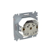 ABB ZONI Zásuvka s clonkami s víčkem IP44 greige 6619T-A06995 244