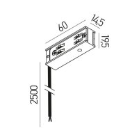 XNET POWER SUPPLY ELEMENT with 2.5m CABL