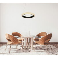 Závěsné svítidlo TABANO černá LED 40W 230V, 2560lm, 3000-6500K GLOBO 48272H-36B