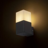 CLYDE nástěnná antracitová 230V E27 28W IP44 RENDL R13637