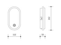 OVAL LED S 10W bílá PANLUX PN32300033