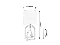 Stolní lampa GISAYA zlatá E14 1x MAX 25W IP20 RABALUX 74075