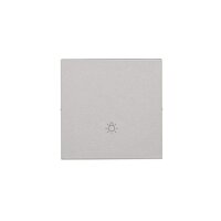 Kryt s piktogramem ''světlo'', 1 násobný, pro přístroje SP1M hliníková matná