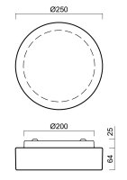 Přisazené nouzové svítidlo ELSA 1 1,5W IP44 4K SKLO OPAL bílá OSMONT ELS59950