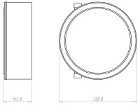Montážní kryt s tunelem, HaloX 250, do betonu KAISER 1283-00
