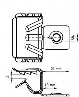 Britclips FCR8 M6 4-8mm