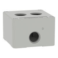Skříň kovová, Šedá, M20 2 otvory, 22MM 80X80X51,5 UL CSA    SCHNEIDER XAPD1202