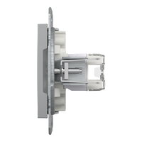 ASFORA Zásuvka datová 2xRJ45, kat.5e UTP, alu SCHNEIDER EPH4400161