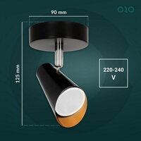 Bodové svítidlo ORO AQUILA 1XGU10 B/G LED-POL ORO33005