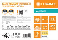 LED panel COMPACT 1200 MULTI SELECT 30W ML 83040 U19 LEDVANCE 4099854735721