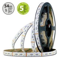 LED pásek SMD5050 RGB + WW, 60LED/m, 19,2W/m, 890lm/m, IP20, DC 24V, 12mm, 5m
