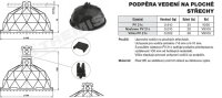 Podpěra vedení na ploché střechy PV 21c štěrk/plast Tremis V250