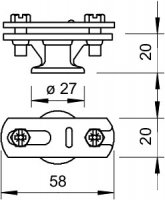 OBO 5230462 Držák vedení 113 B-Z-HD-FL