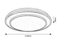 Lupita LED 40W IP20 3000-6500K černá RABALUX 2130